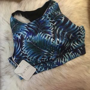 Tropical inspired sports bra